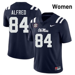 Women Dillon Alfred Navy Ole Miss Rebels #84 College Football Limited Jersey 893617-793