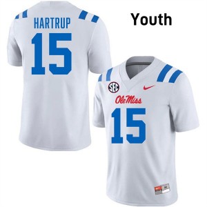 Youth Izaiah Hartrup White Ole Miss Rebels #15 College Football 2025 Jersey 774023-594