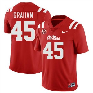 Men Talib Graham Red Ole Miss Rebels #45 College Football Limited Jersey 469184-685