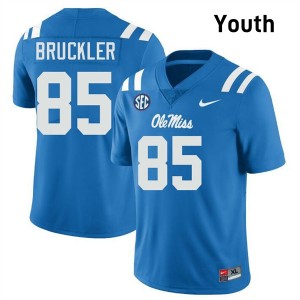 Youth Trace Bruckler Powder Blue Ole Miss Rebels #85 College Football Alumni Jersey 349883-988